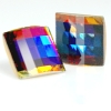 4407 Vintage Swarovski Square Rhinestone with Chessboard Pattern
